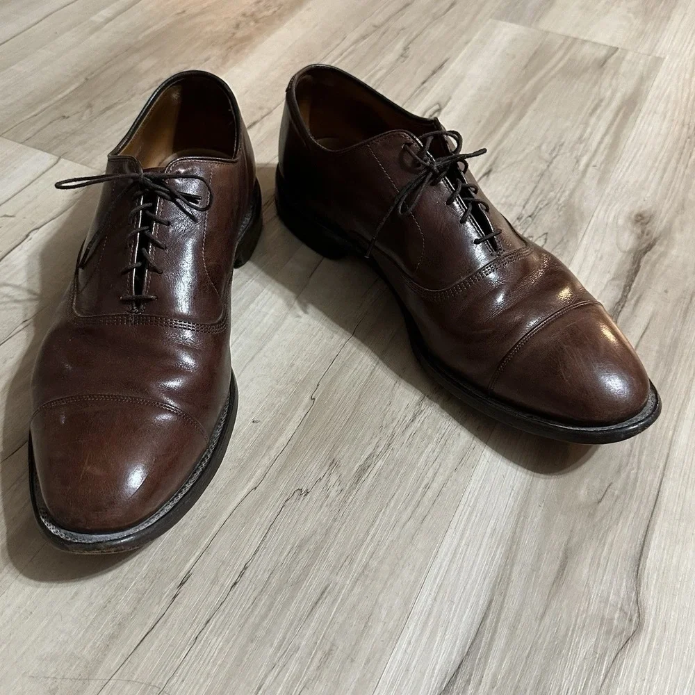 Allen Edmonds Mens Park Avenue Cap Toe Oxford Leather Shoes Size 13‎ E